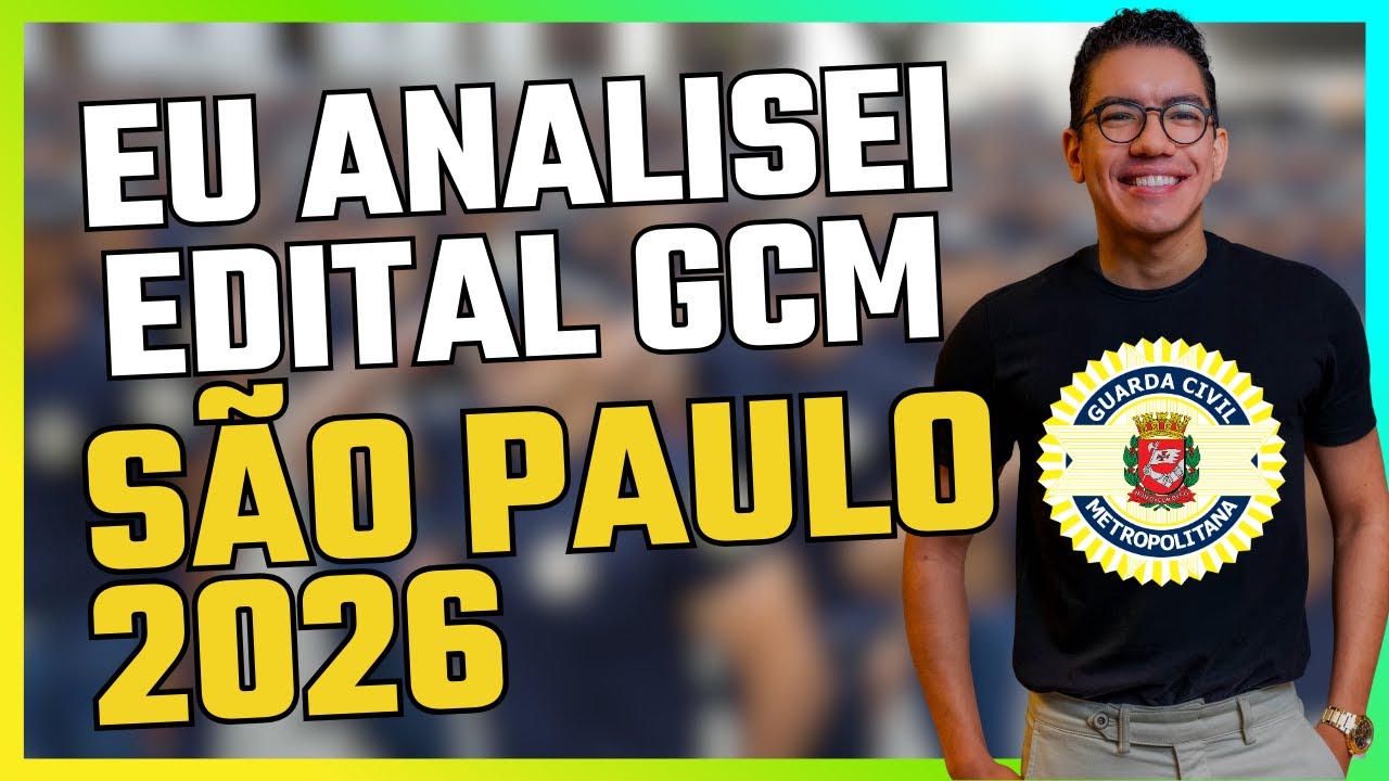 Eu analisei o edital do concurso da GCM São Paulo e esse detalhe passou despercebido