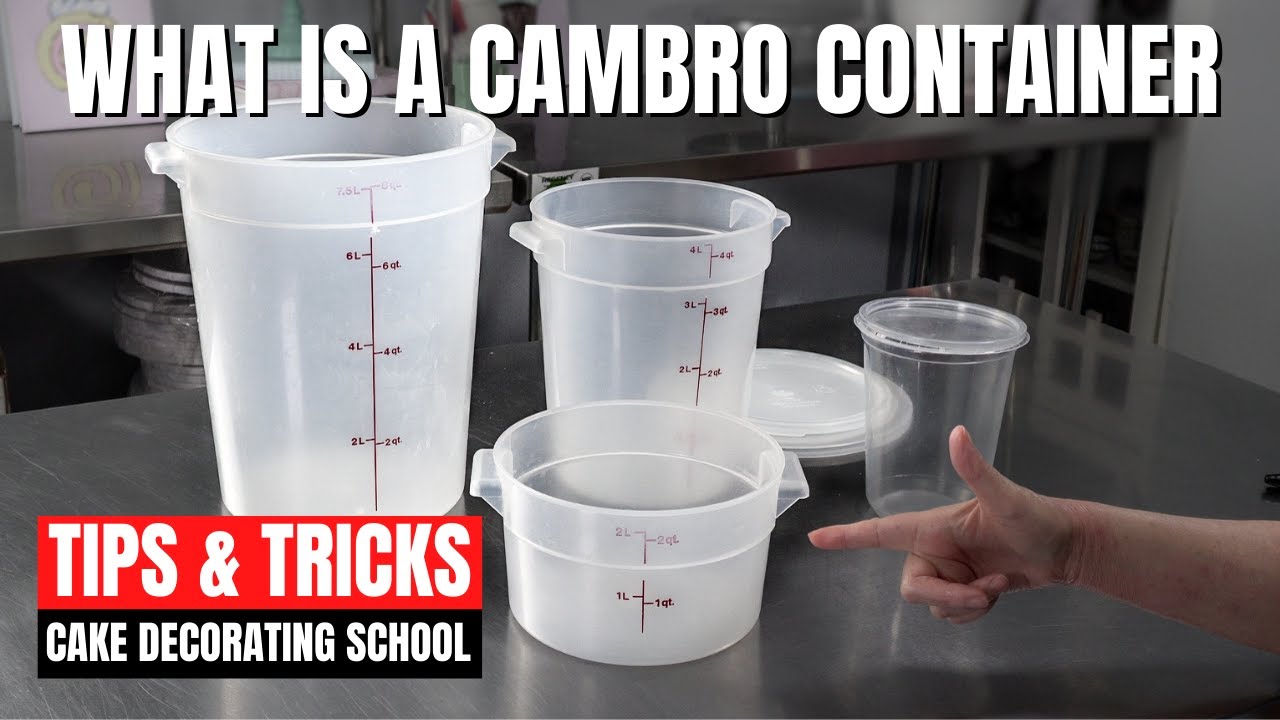 What is a Cambro container [ Cake Decorating For Beginners ]