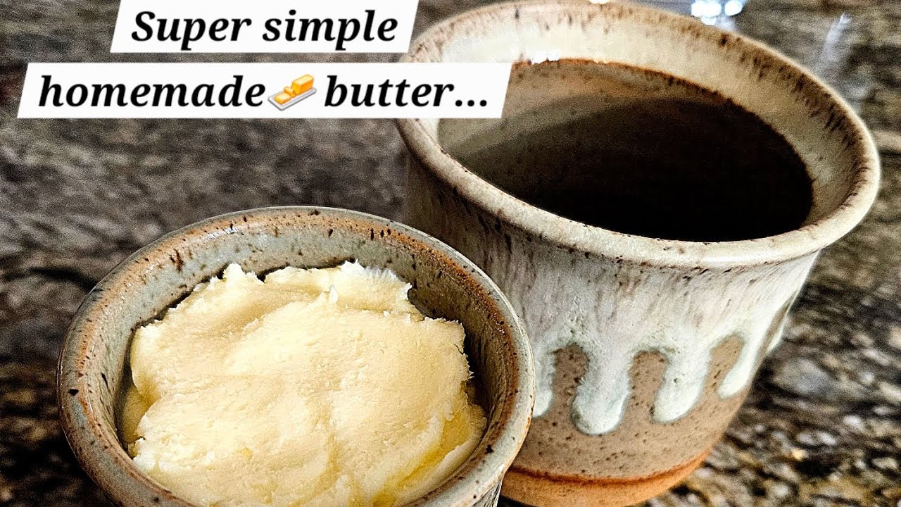 Making Homemade Butter 🧈 w/ the 👸#homemade #butter #recipe #cooking #baking #southern #faith #ladies