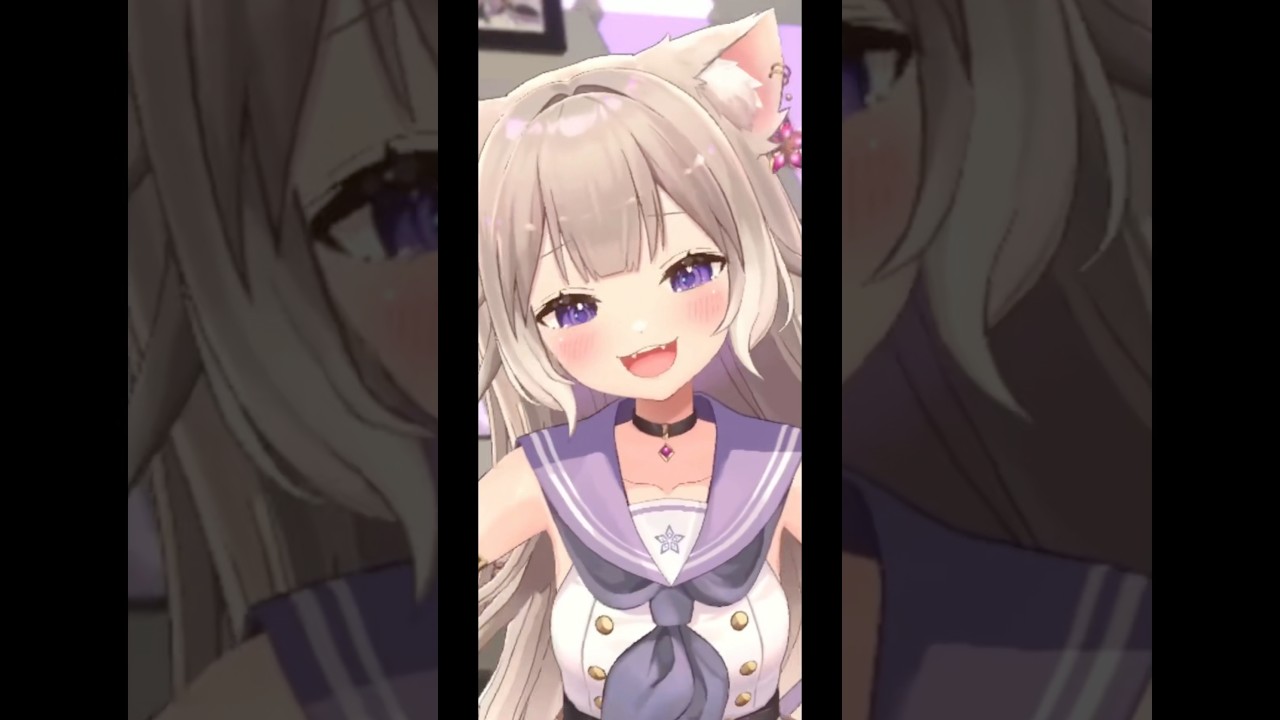 がんばって♡【おうち3D】【夜絆ニウ / NeoPorte (ネオポルテ) 】#shorts #vtuber #3d
