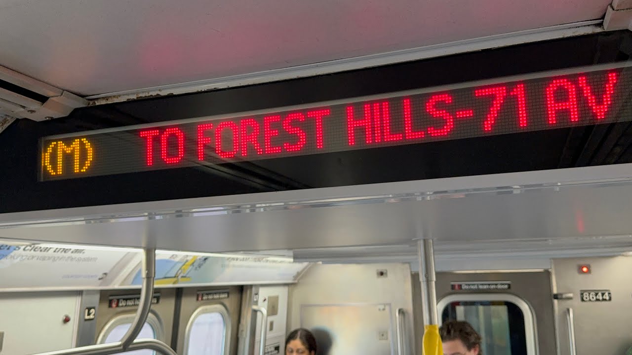 IND 6 Av Local: R160A (M) Train [Middle Village-Met Av to Forest Hills-71 Av #JamaicaLCLvia53stV2]