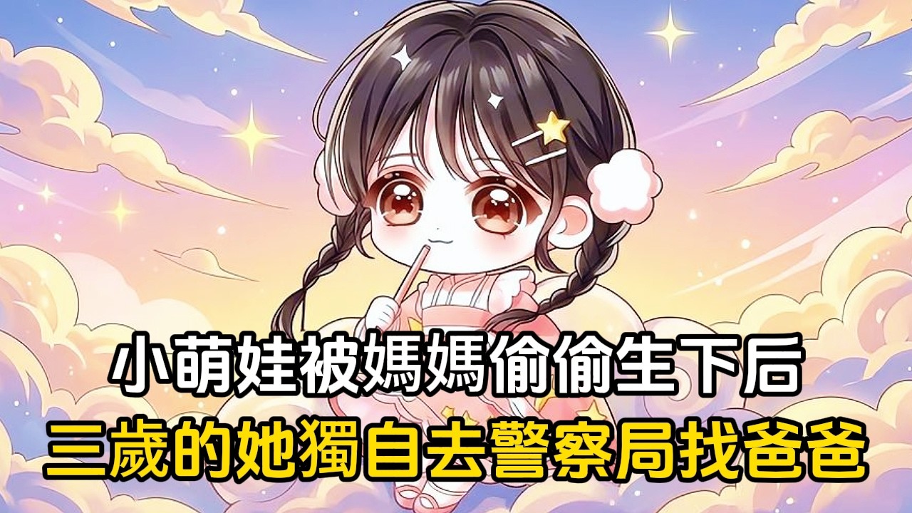 小萌娃被媽媽偷偷生下后，三歲的她獨自去警察局找爸爸#漫畫 #動漫 #戀愛 #萌娃