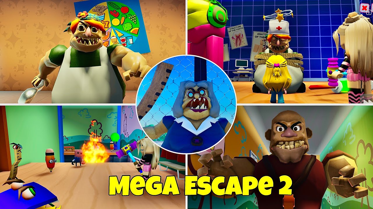 Mega Escape School [Update] - All New Bosses + New Cutscenes (Beta Roblox Showcase)