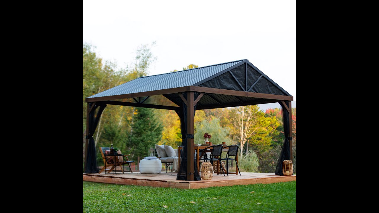 Instructions d'assemblage - Assembly Instructions YAMASKA - Gazebo 12x20