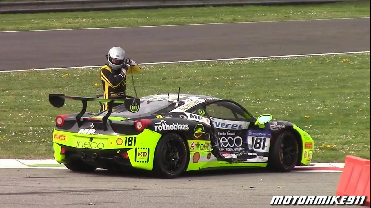 Ferrari Challenge CRASH & Tow Truck - Monza 2016 - Trofeo Pirelli & Coppa Shell Races