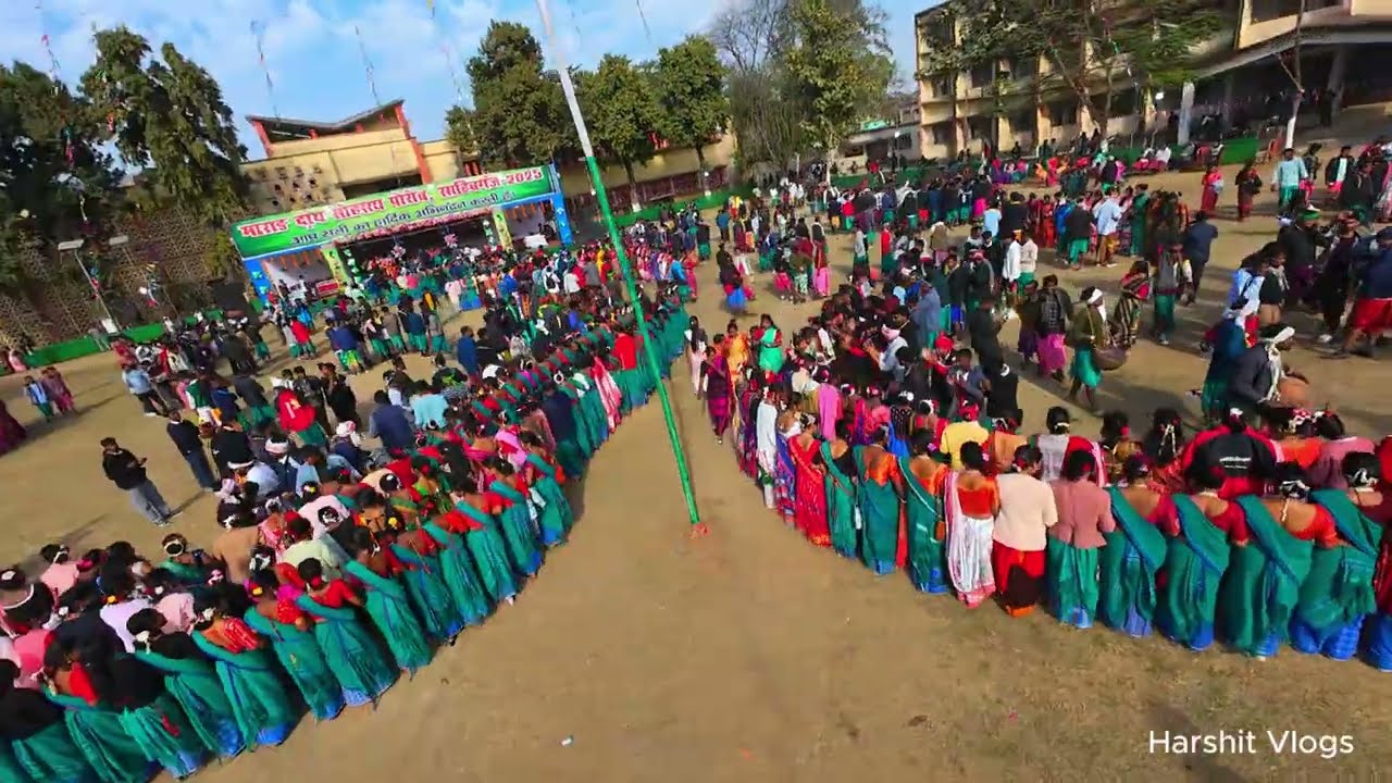 Sahibganj Sohrai Parv 2026 | Adivasi Culture Festival | Drone View | #folkdance #santali