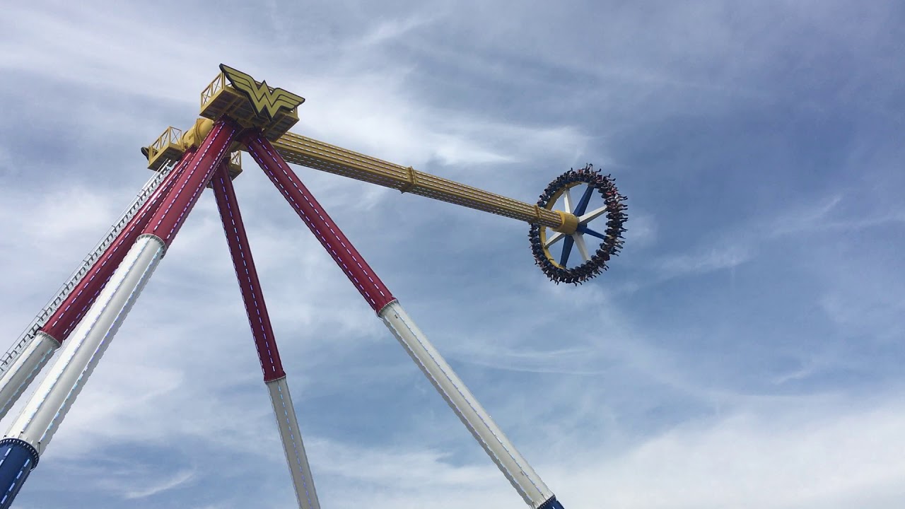 Wonder Woman Lasso of Truth Opening Day! Six Flags Great Adventure Off Ride POV