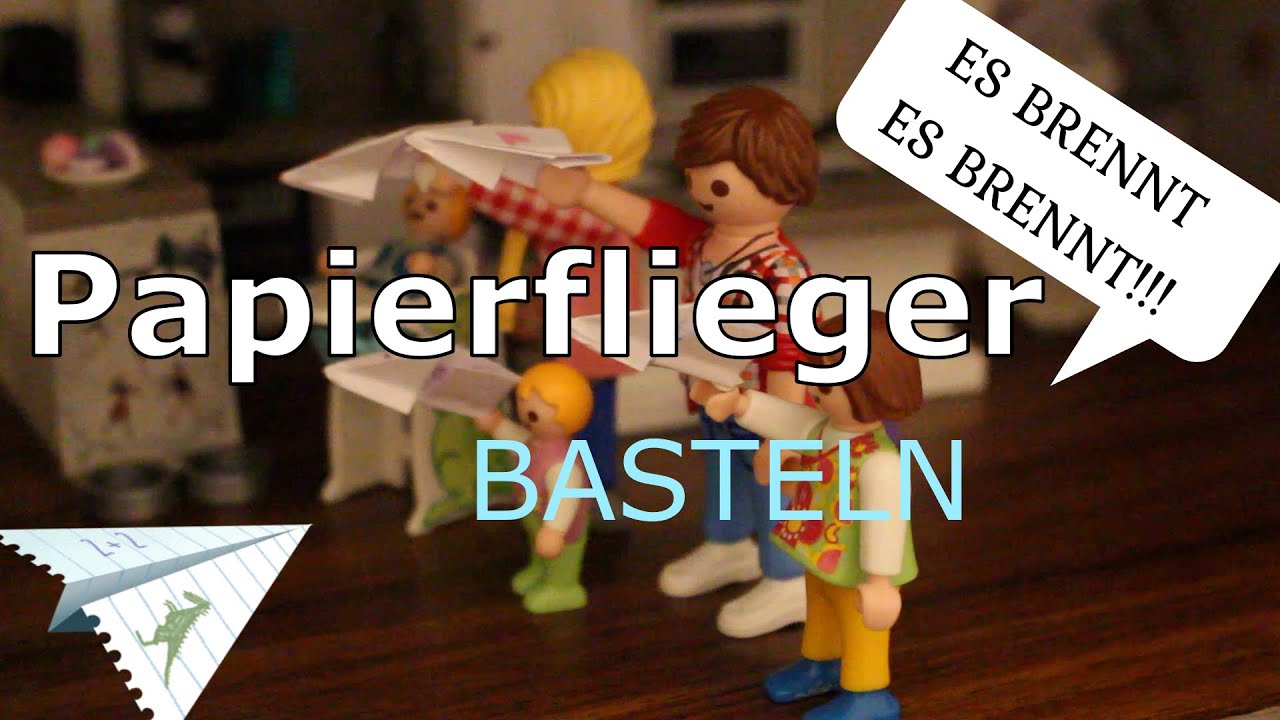 Playmobil Familie Hirsch - Papierflieger. Es brennt, es brennt!!!- mit Viki und Sophie
