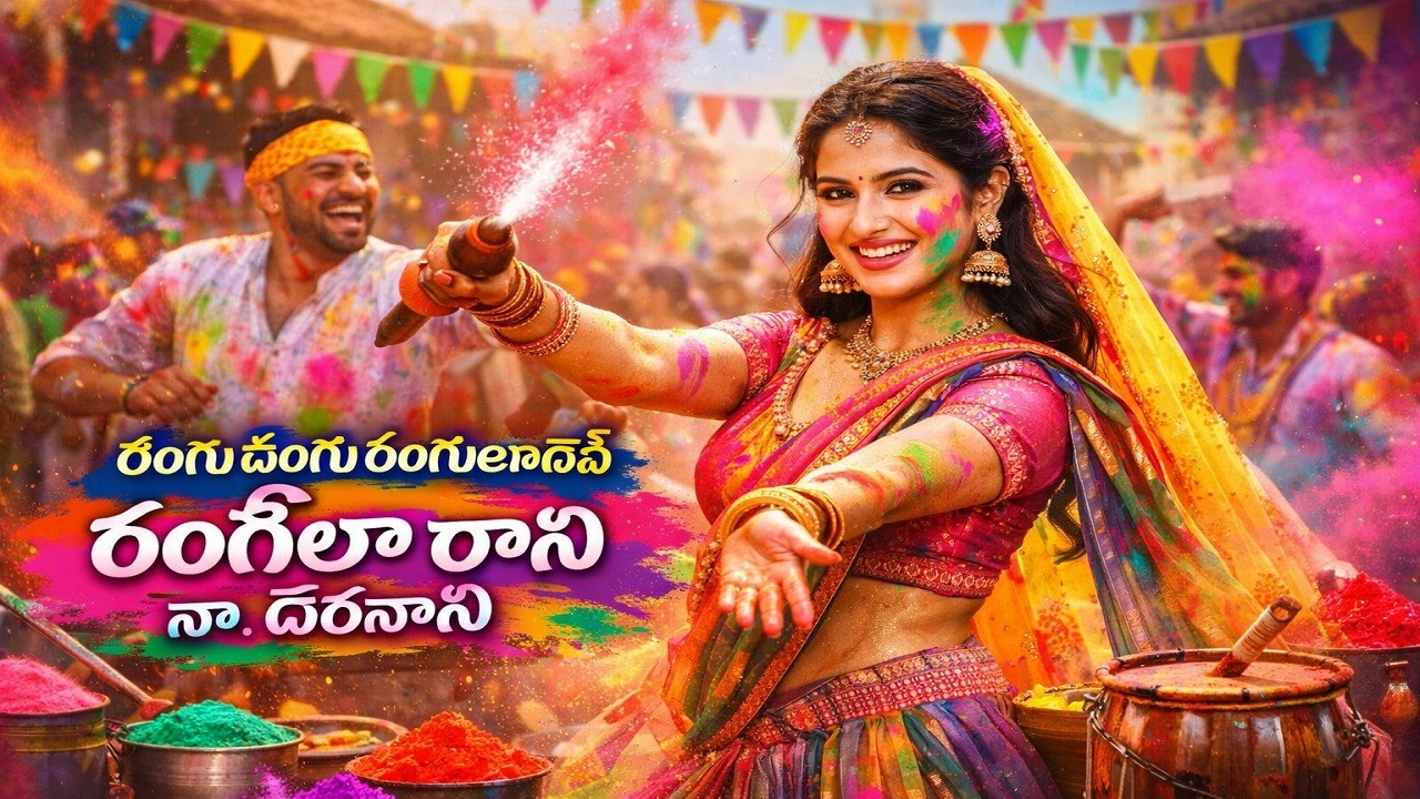 Rangila Rani Holi Song Telugu | Folk DJ Festival Song 2026 |#telugudj, #viralvideo, #trendingsong