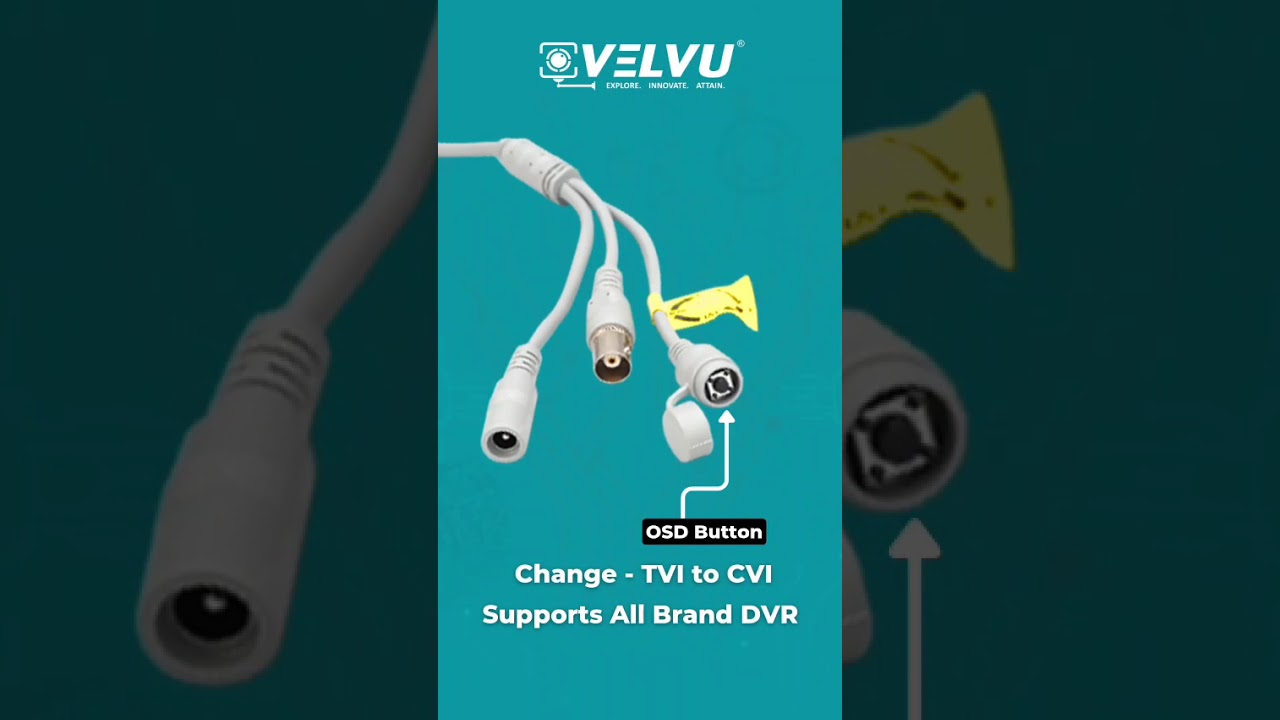 Velvu 2MP HD Camera &ndash; Quick Access with OSD Button Control #osd #cctv #cctvcamera #hdcamera