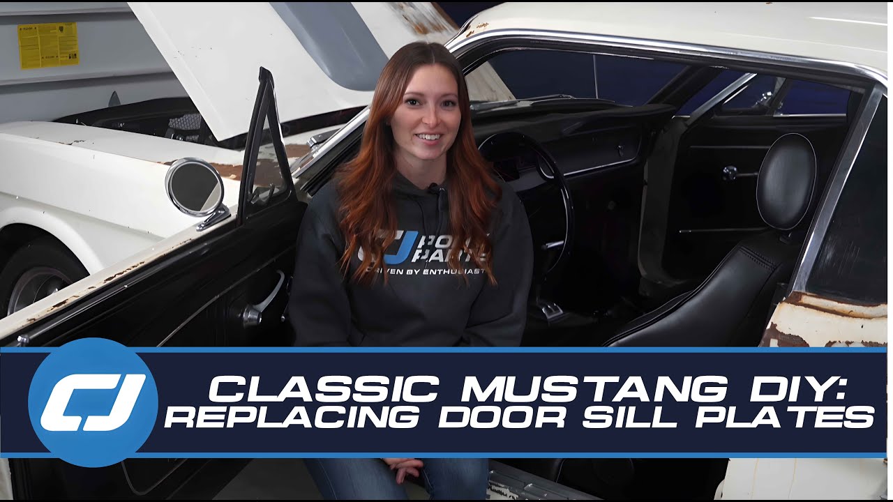 Установка накладок на пороги дверей Mustang 1965-1966 годов | Пошаговая инструкция