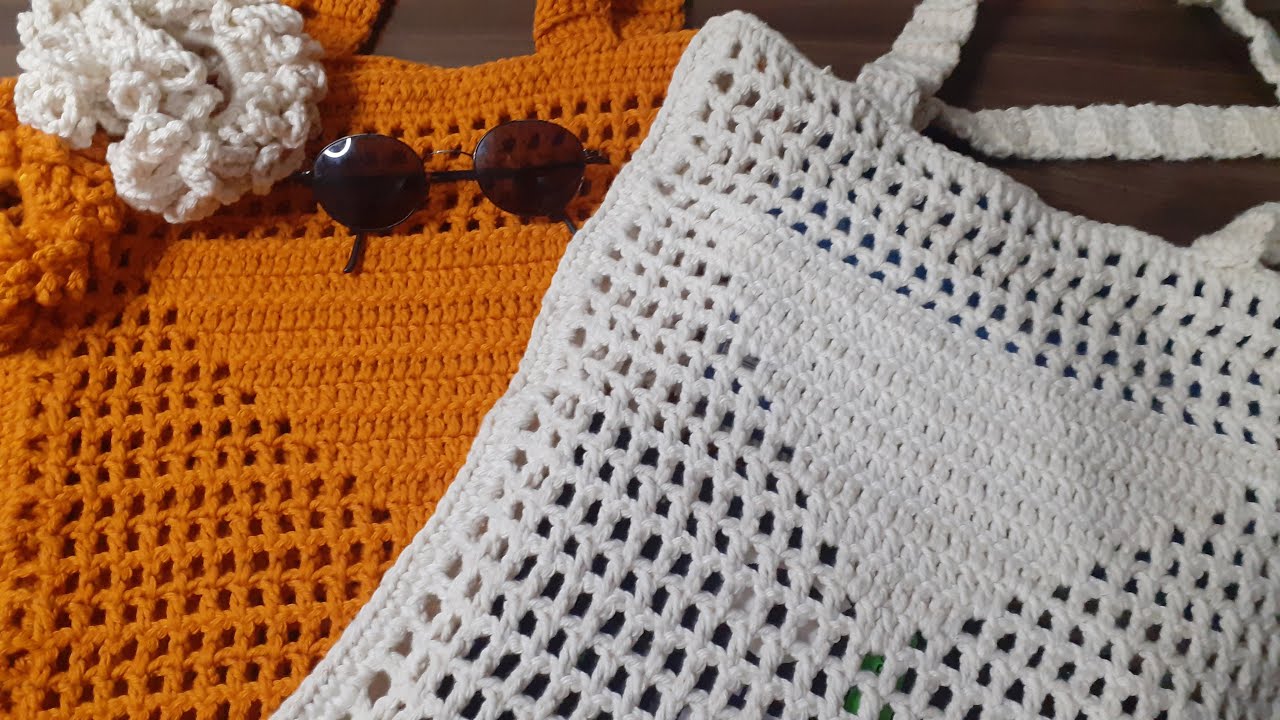 BOLSA PRADA  EM CROCHÊ BOLSA DE PRAIA - ECOBAG EM CROCHÊ
