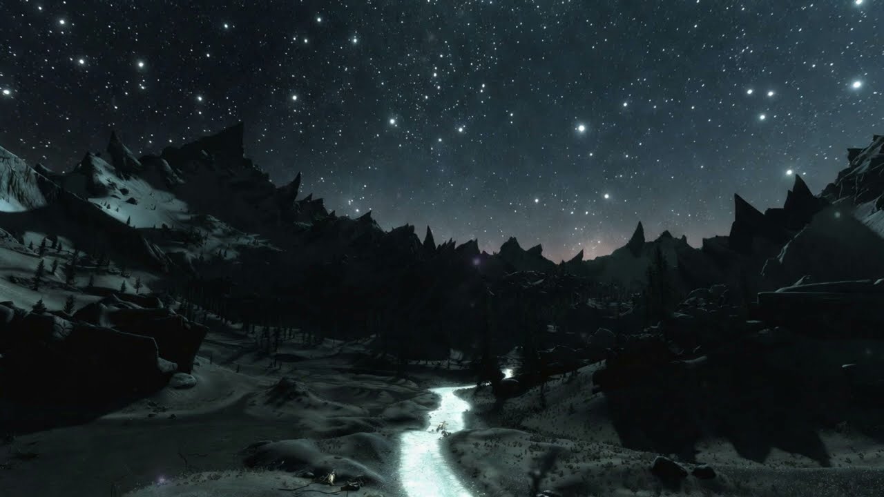 Nordic Fantasy - Skyrim Inspired Ambient Music | 1 Hour | 4K 🗻