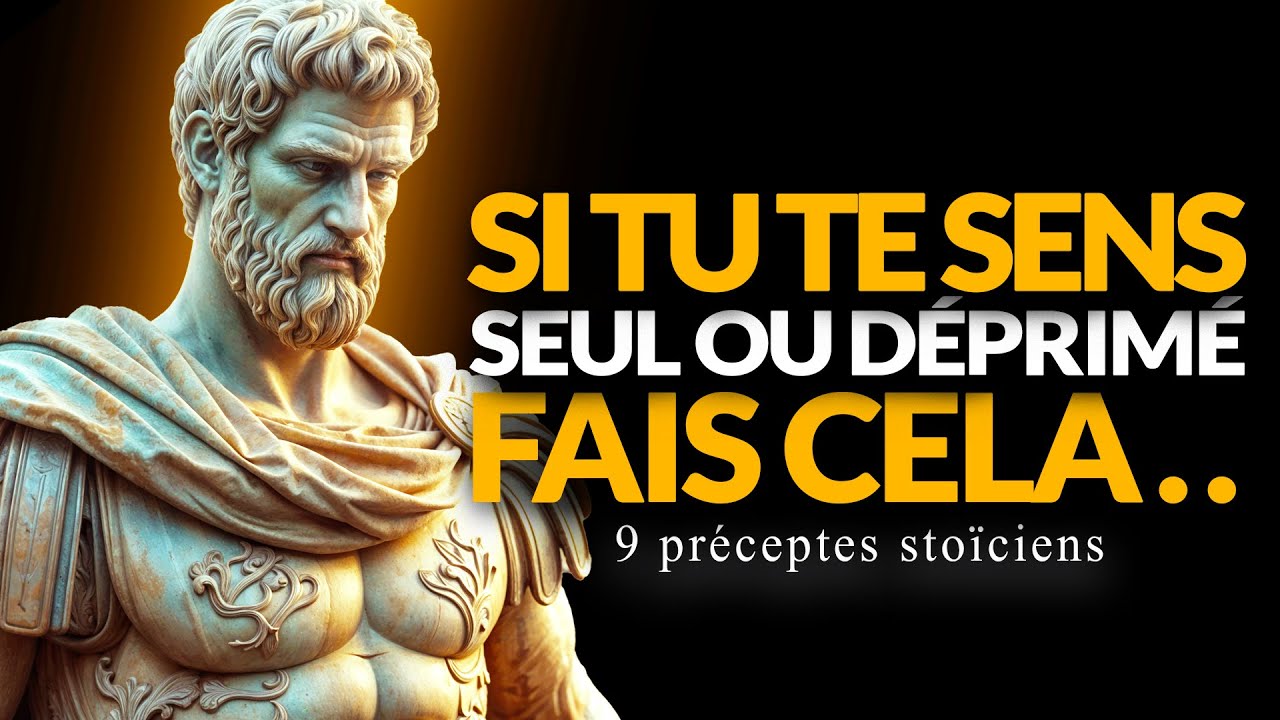 9 LEÇONS STOÏCIENNES  POUR NE PLUS JAMAIS TE SENTIR SEUL OU DÉPRIMÉ