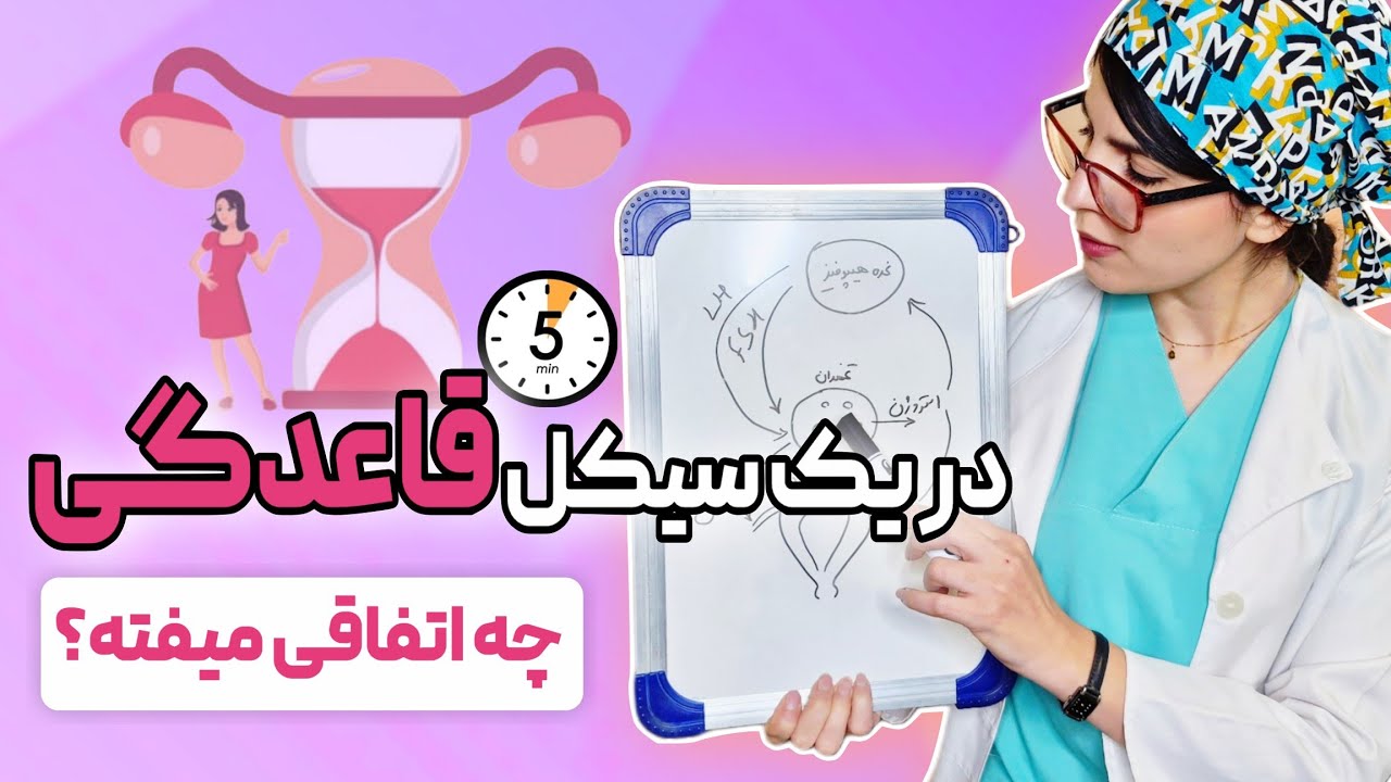چرخه قاعدگیتو در ۵ دقیقه  یاد بگیر، حقیقتی که هر دختری باید بلد باشه 😱