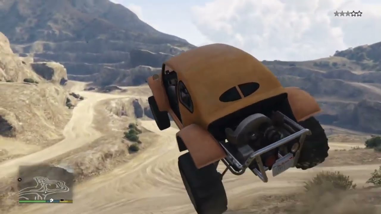 GTA 5 Insane Dirt Road Stunt Ride! 🏍️🔥 #gta