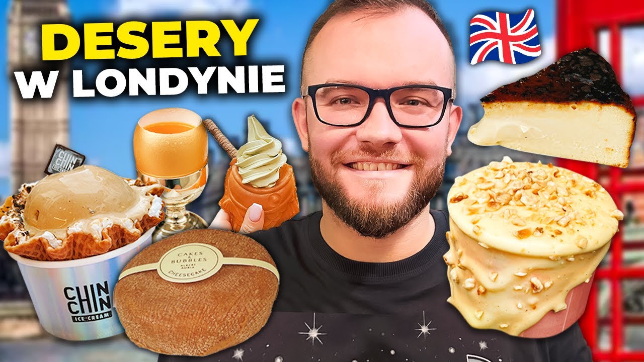 NAJLEPSZE DESERY w LONDYNIE! Słodkie jedzenie: sernik baskijski i inne słodkości | LONDYN 2023