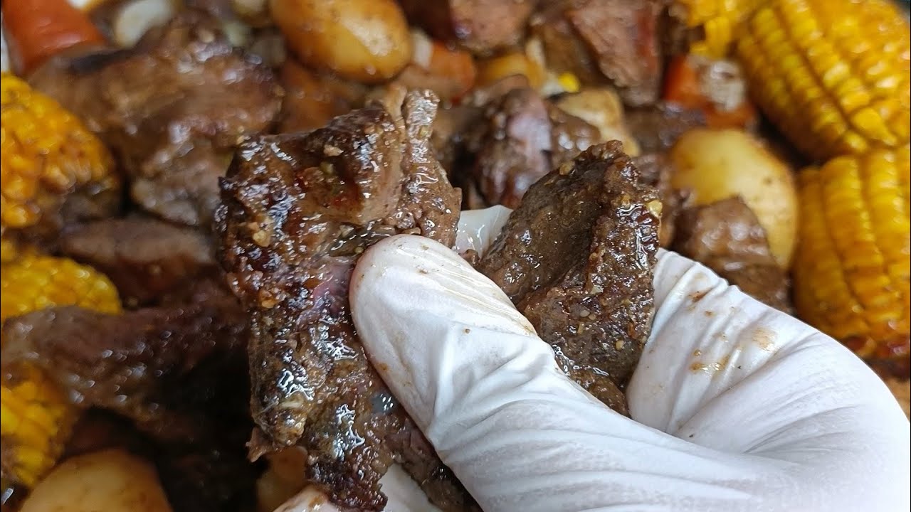 مفحفحه ولا تسلقيها ولا تشويها ⁉️حطيها فالكيس واعمليها بالكيجن هتاكلى زبدة مش لحمه ولا افخم المطاعم