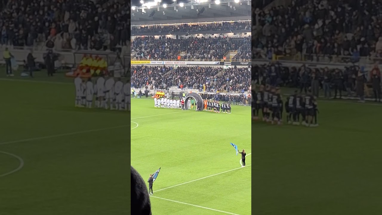 Veldbetreding spelers Club Brugge KV en Sporting Charleroi 22/11/2025
