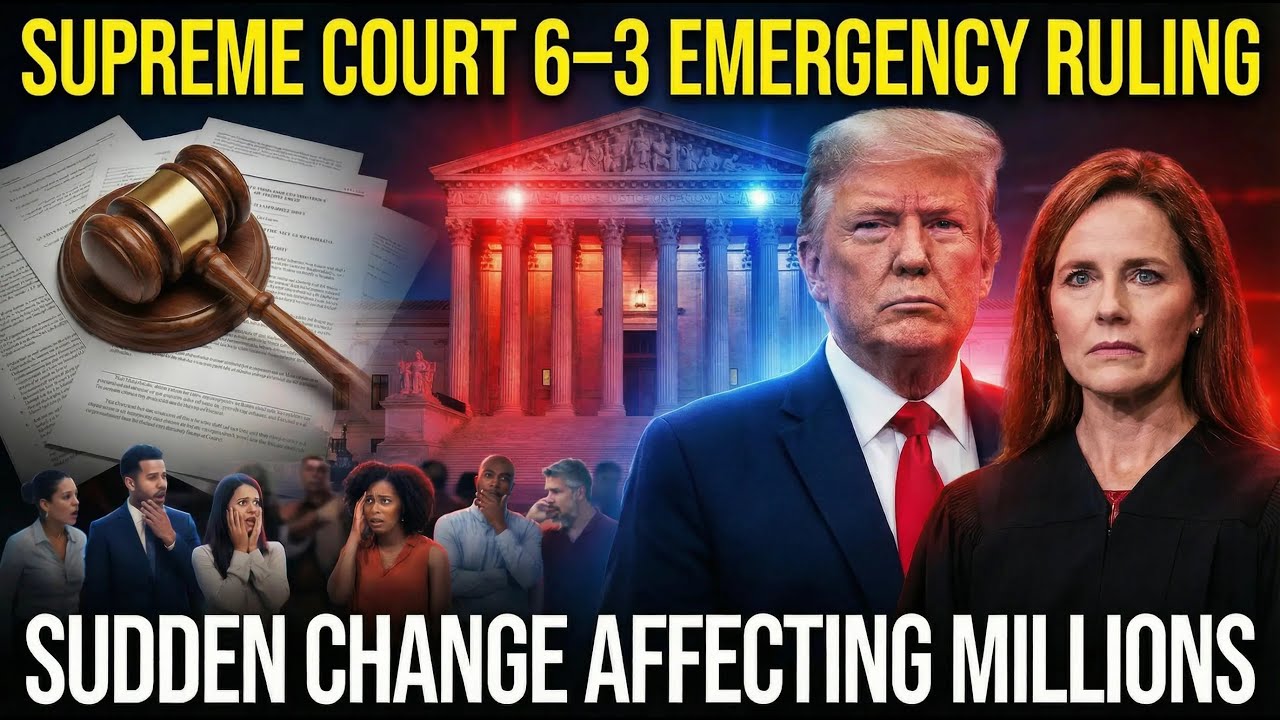 Supreme Court 6&ndash;3 Emergency Ruling Shakes the Nation | A Sudden Change Affecting Millions!