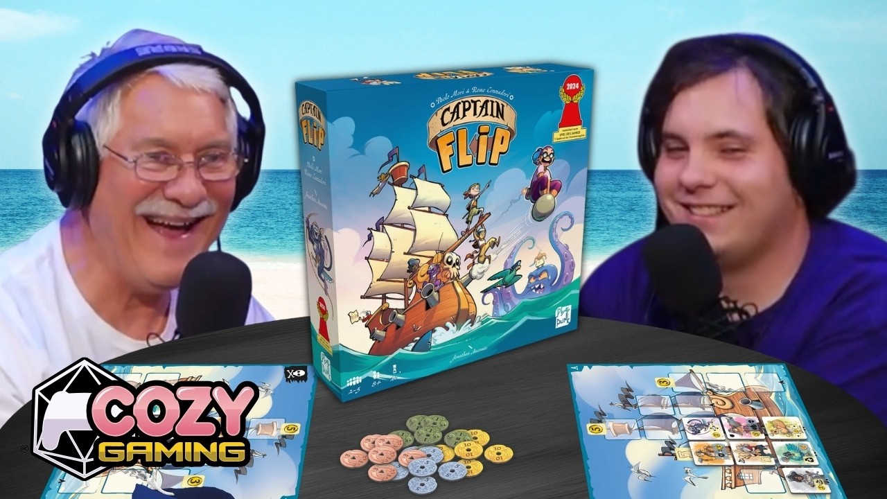Captain Flip Board Game Playthrough | Draw, Flip & Place Crew