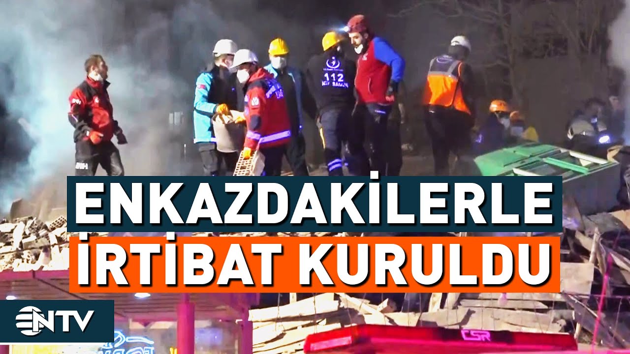 Konya'da Çöken Binanın Enkazında Kalanlarla İrtibat Kuruldu | NTV