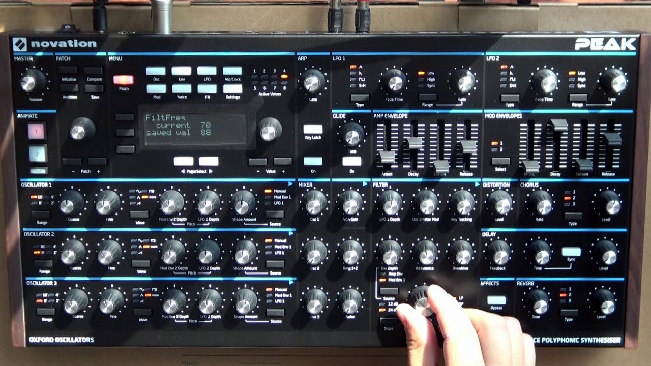 Novation PEAK - Factory Presets Demo (sound only)