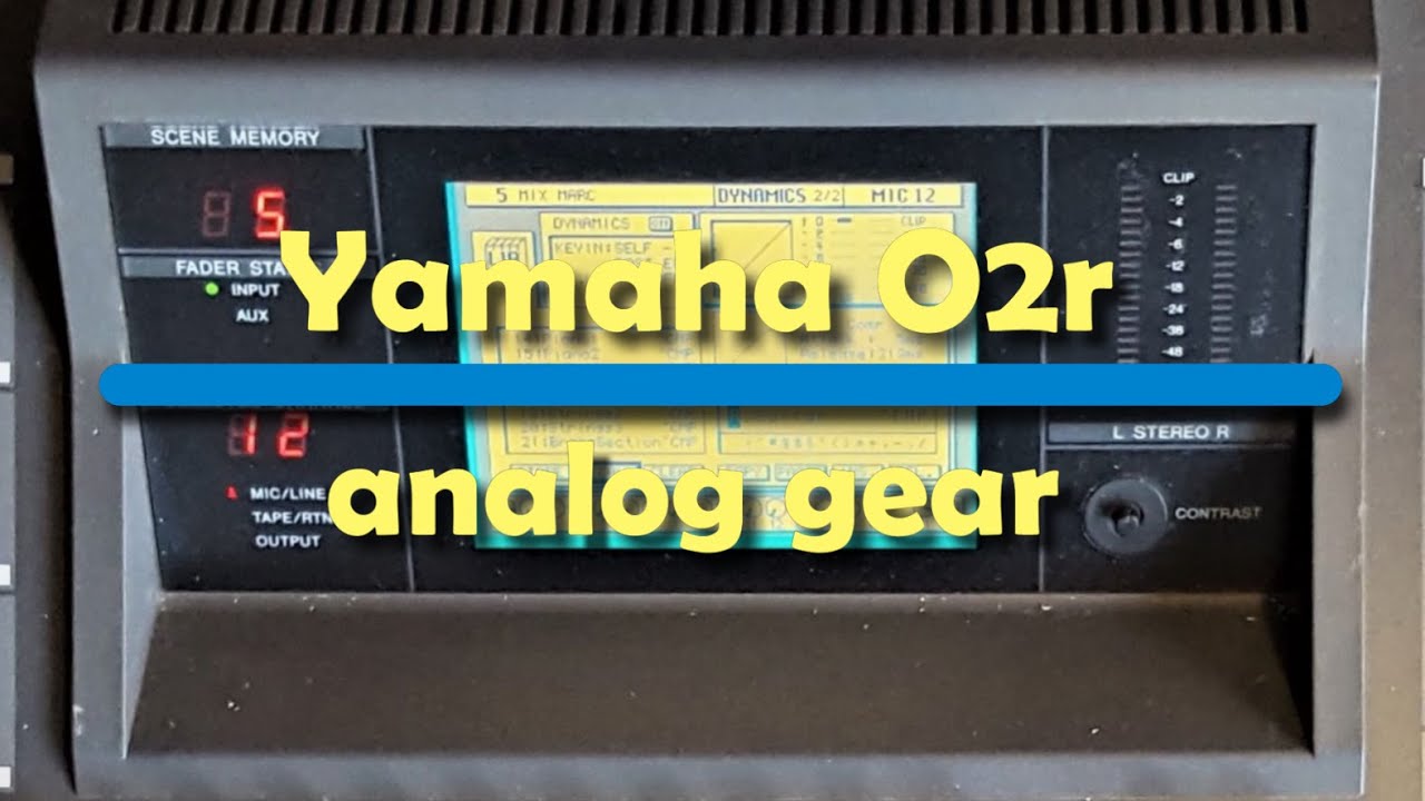 YAMAHA O2R - AUX - 3-4-5-6  -  ANALOG GEAR
