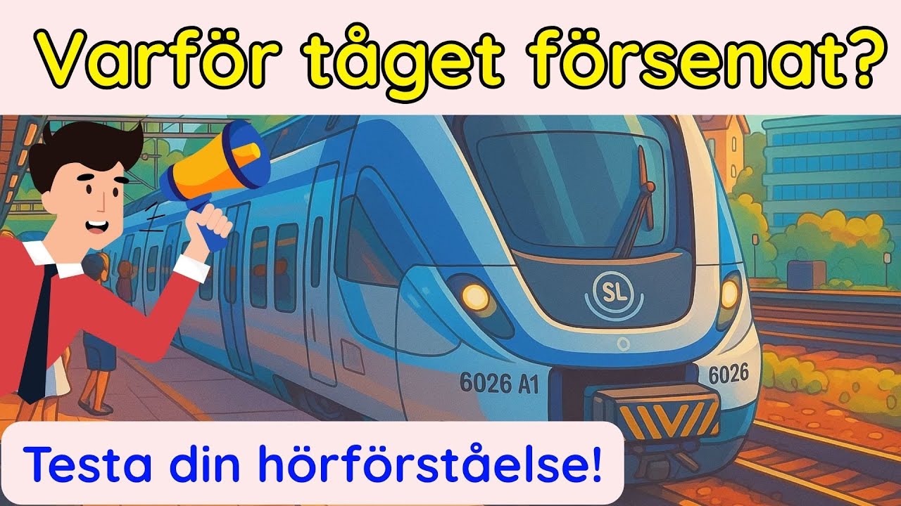 TRÄNA PÅ HÖRFÖRSTÅELSE  - Meddelanden på Tågstationen (SFI)