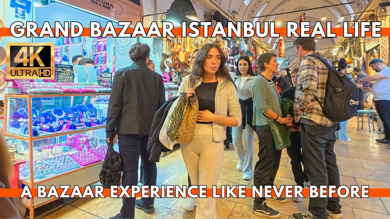 Istanbul Grand Bazaar 4K Walking Tour | Real Market Life, Shops & Turkish Souvenirs 2025