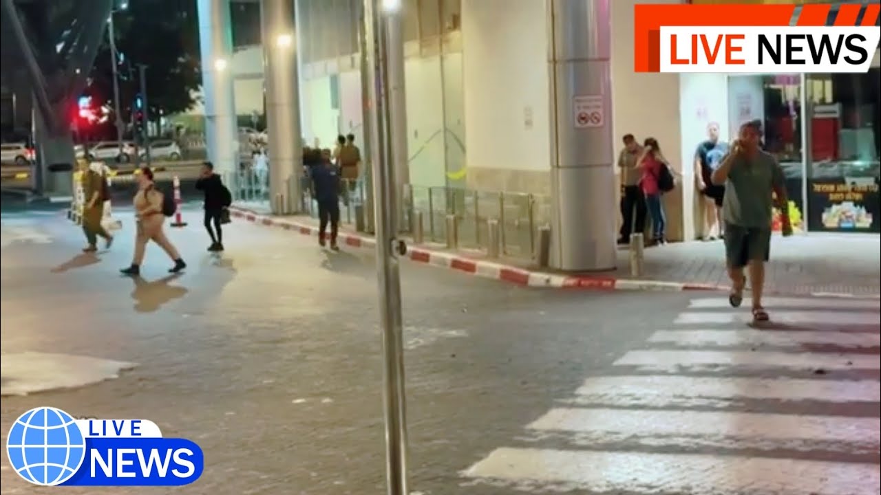Sirens Sound in Tel Aviv, Warning of Possible Incoming Rockets | Live News
