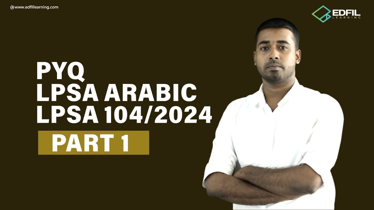 PYQ LPSA ARABIC LPSA 88/24 PART 1