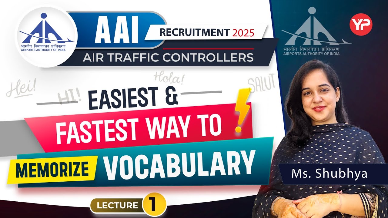Easiest & fastest way to memorize Vocabulary for AAI ATC exam preparation