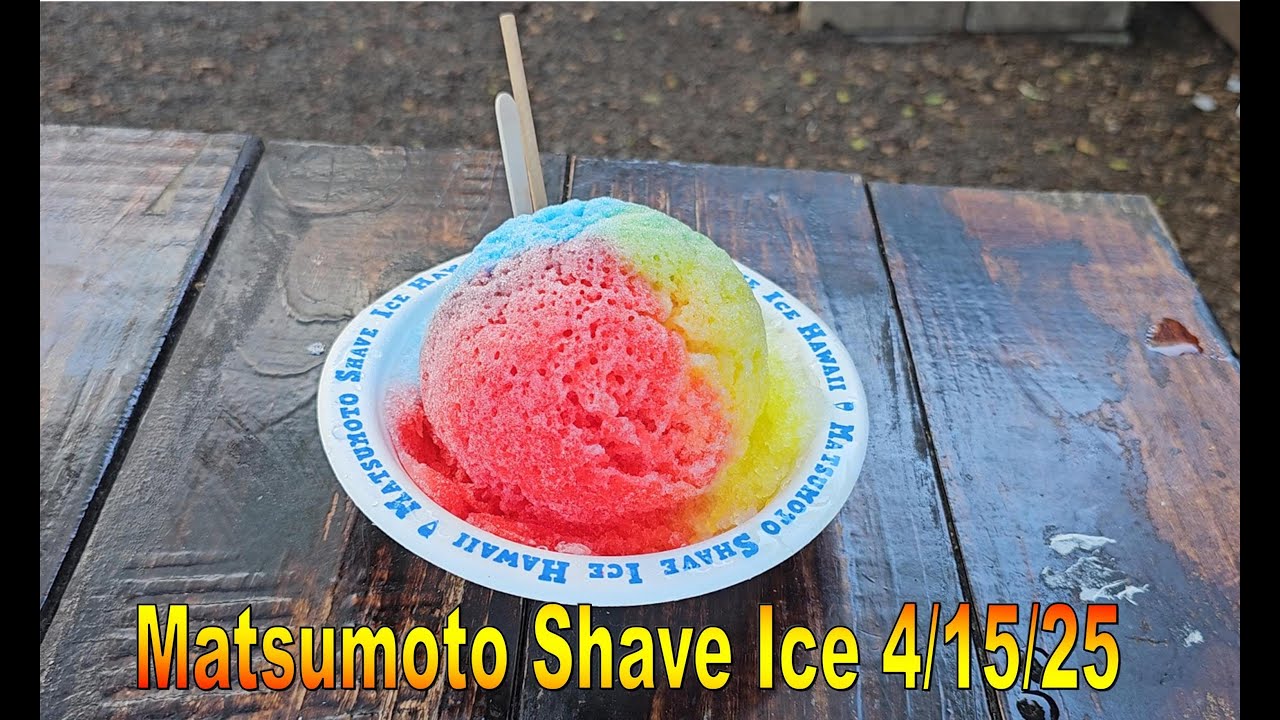 4K Matsumoto Shave Ice 4/15/25 in Haleiwa, Oahu, Hawaii #matsumotoshaveice