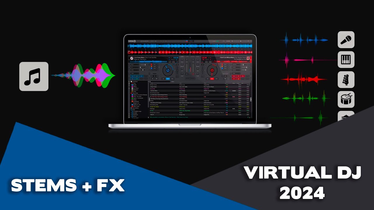 USA LOS STEMS A OTRO NIVEL!!!  VIRTUAL DJ 2024 STEMS+FX