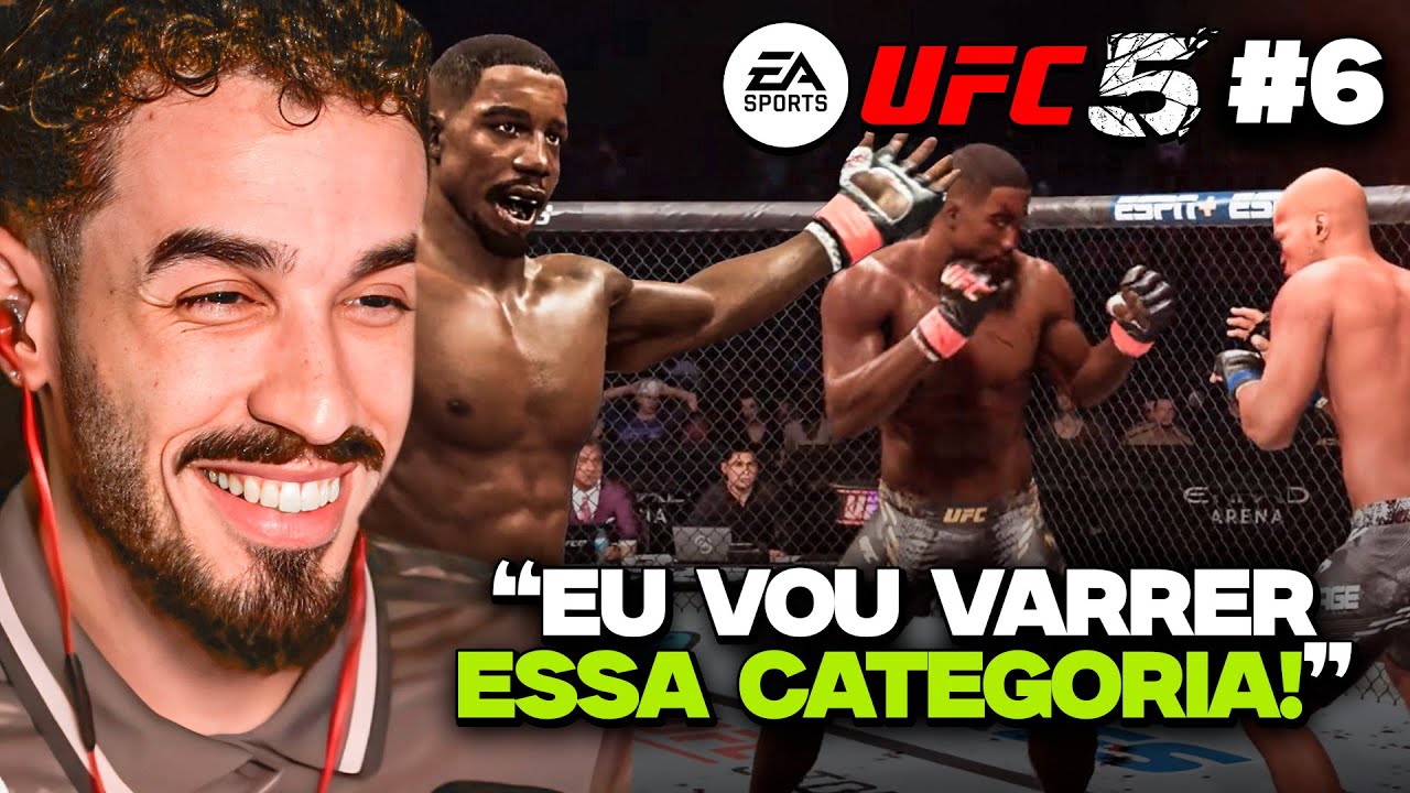 SUBIMOS DE CATEGORIA! BUSCANDO O CINTURÃO DO MEIO-MÉDIO! | MODO CARREIRA UFC 5 #6