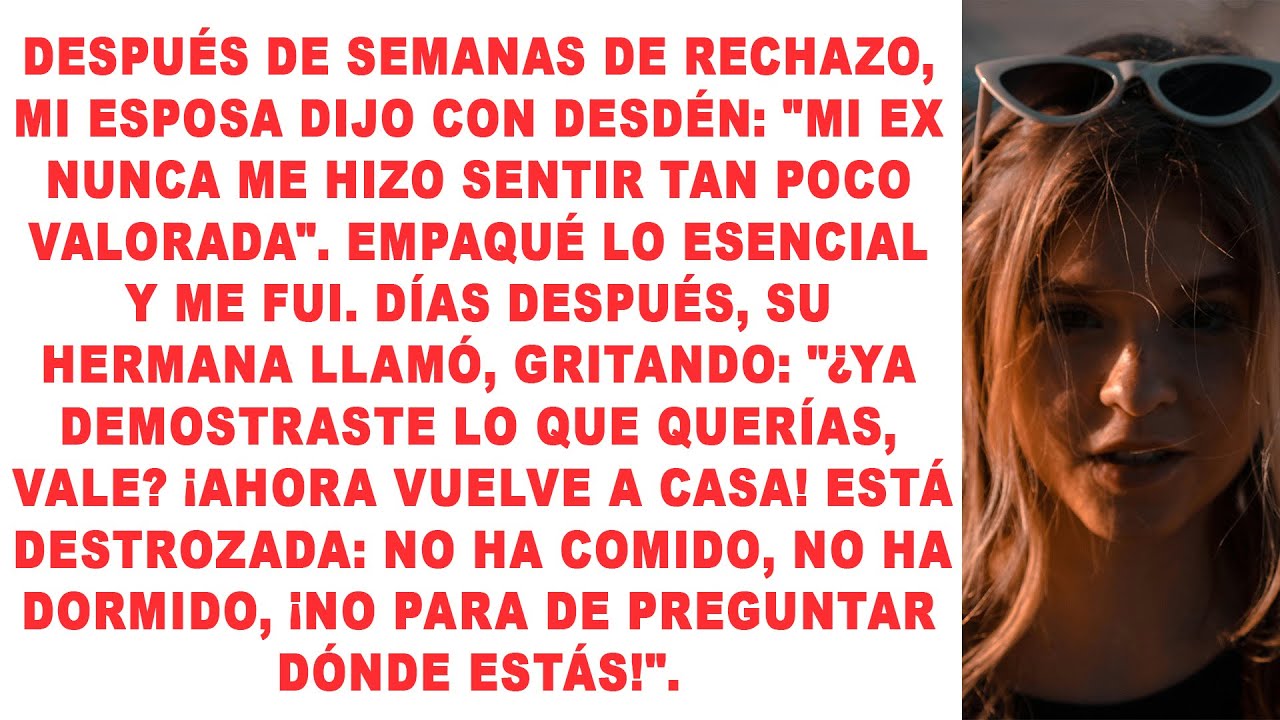 Después de semanas de rechazo, mi esposa se burló: 
