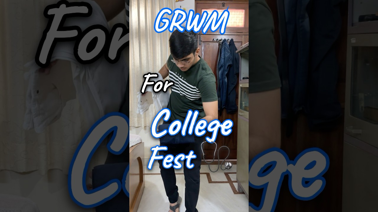grwm for *Medical College* ka FEST!!🥹✨ #grwm #grwmvlog #mbbs #motivation #neet #medicalcollege