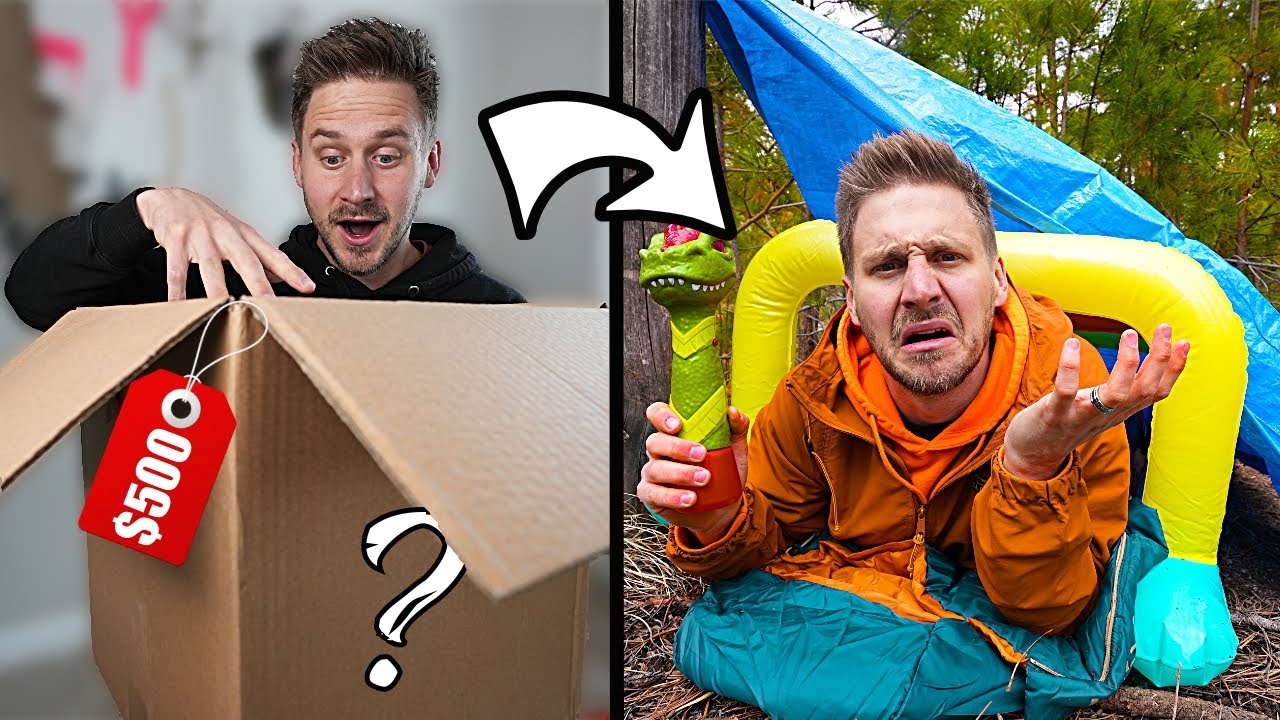 $500 MYSTERY BOX SURVIVAL CHALLENGE!