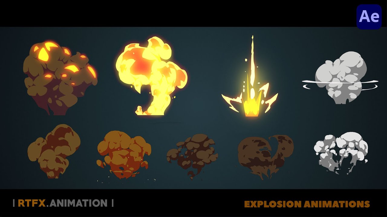 Explosion 2D FX animations