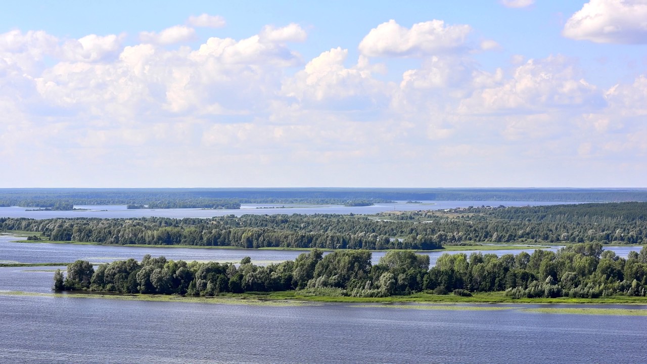 Волжские просторы в Белогорке и Сомовке