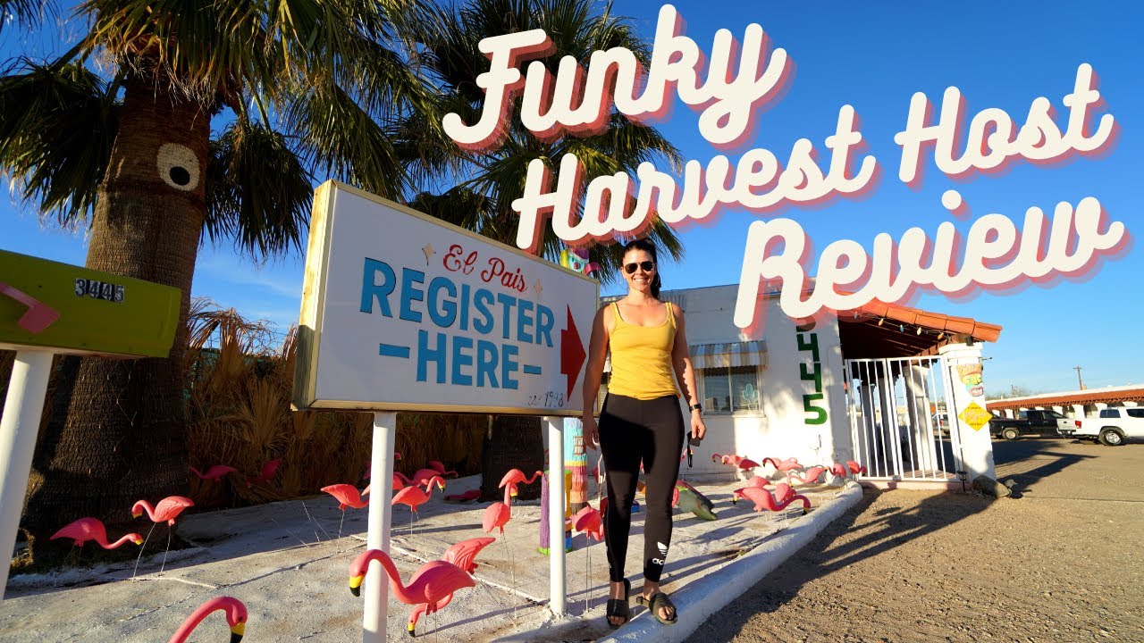 Most UNIQUE Harvest Host RV Camping Spot, El Pais Motel | Full Time RV Living