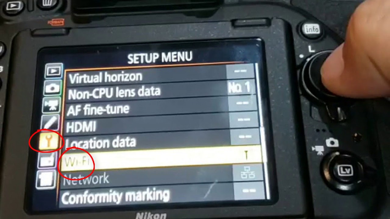 Nikon D750 connect to smartphone via wifi