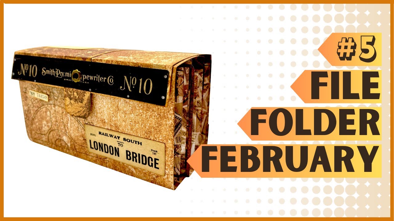 FILE FOLDER FEBRUARY #6 - TRAVEL CRAFT SUPPLIES AND EPHEMERA KIT - EASY TUTORIAL 