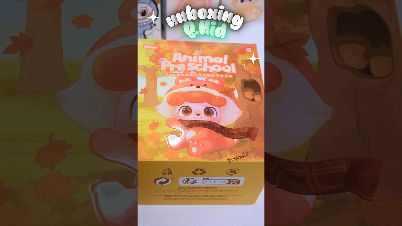 #unboxing @JOTOYSGlobal Q.Kid Animal Preschool Plush Figure Blind Box! #canada frog