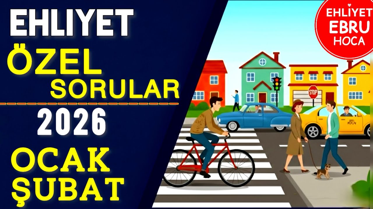 BU SORULAR ÇIKAR/ EHLİYET SINAV SORULARI 2026/ EHLİYET OCAK ŞUBAT SINAV SORULARI 2026 #ehliyet
