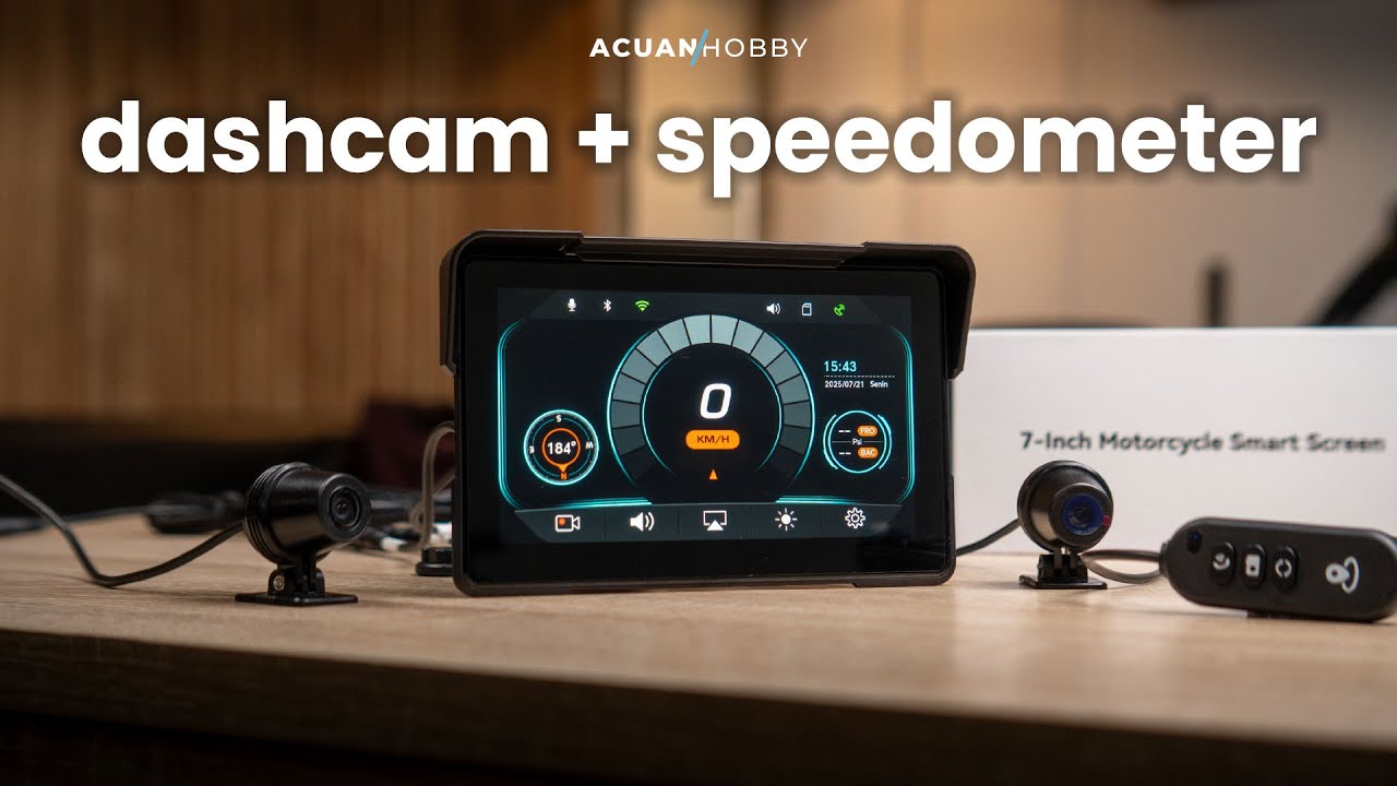 HYPERDASH MT-03, Fitur Lengkap Dashcam, Speedometer, Quick Release!