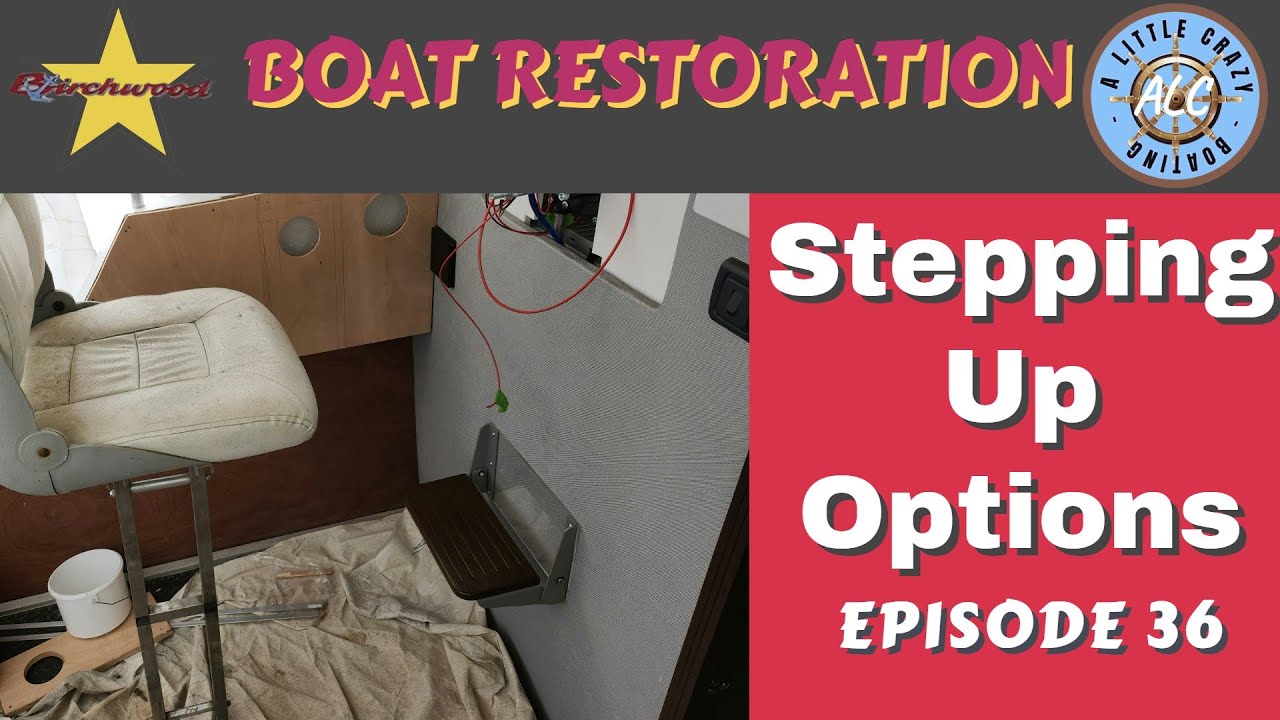 #36 #boatrestoration step/stand options on our Birchwood 22 inteceptor
