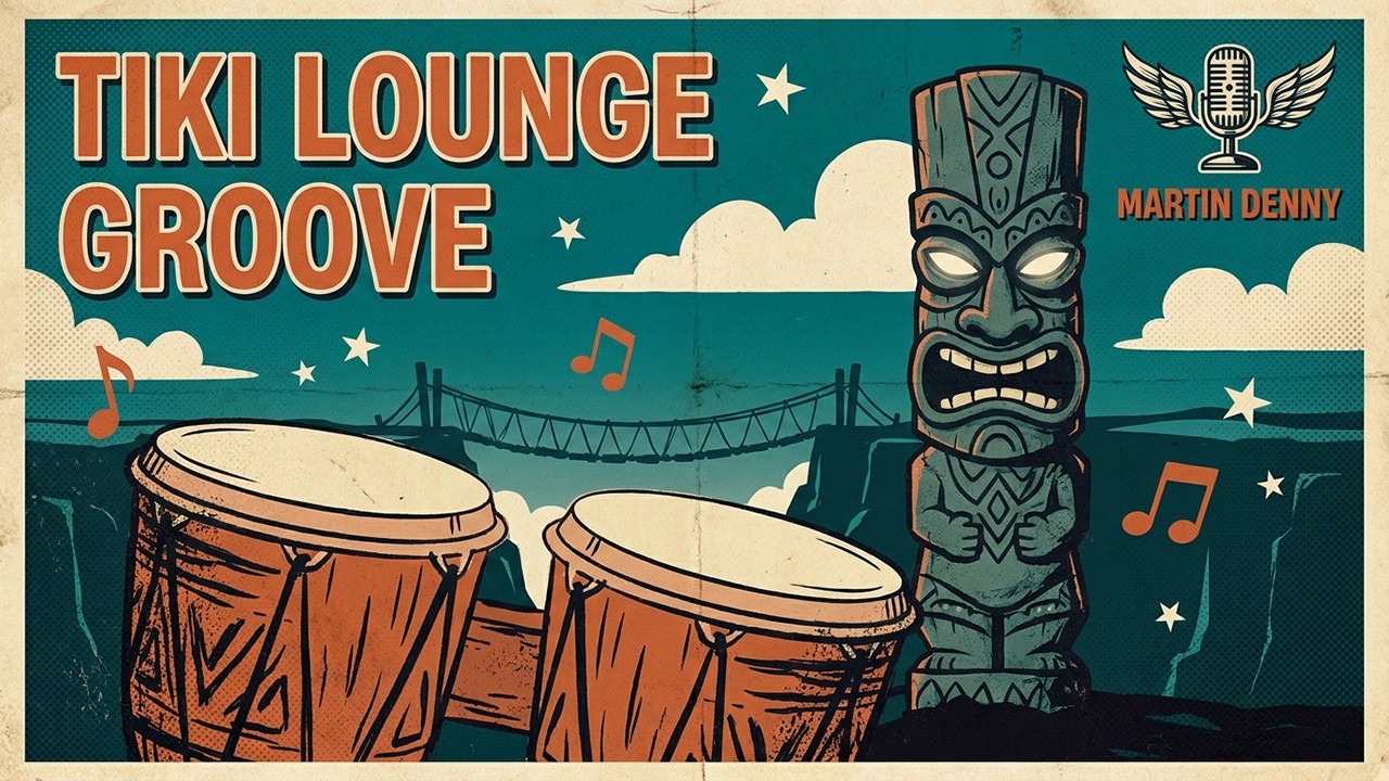 1950s Exotica Music - Exotic Bongo Grooves & Relaxing Tiki Lounge - Martin Denny Style