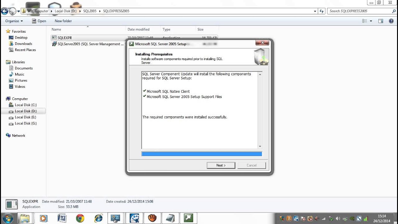 Microsoft SQL 2005 Installation